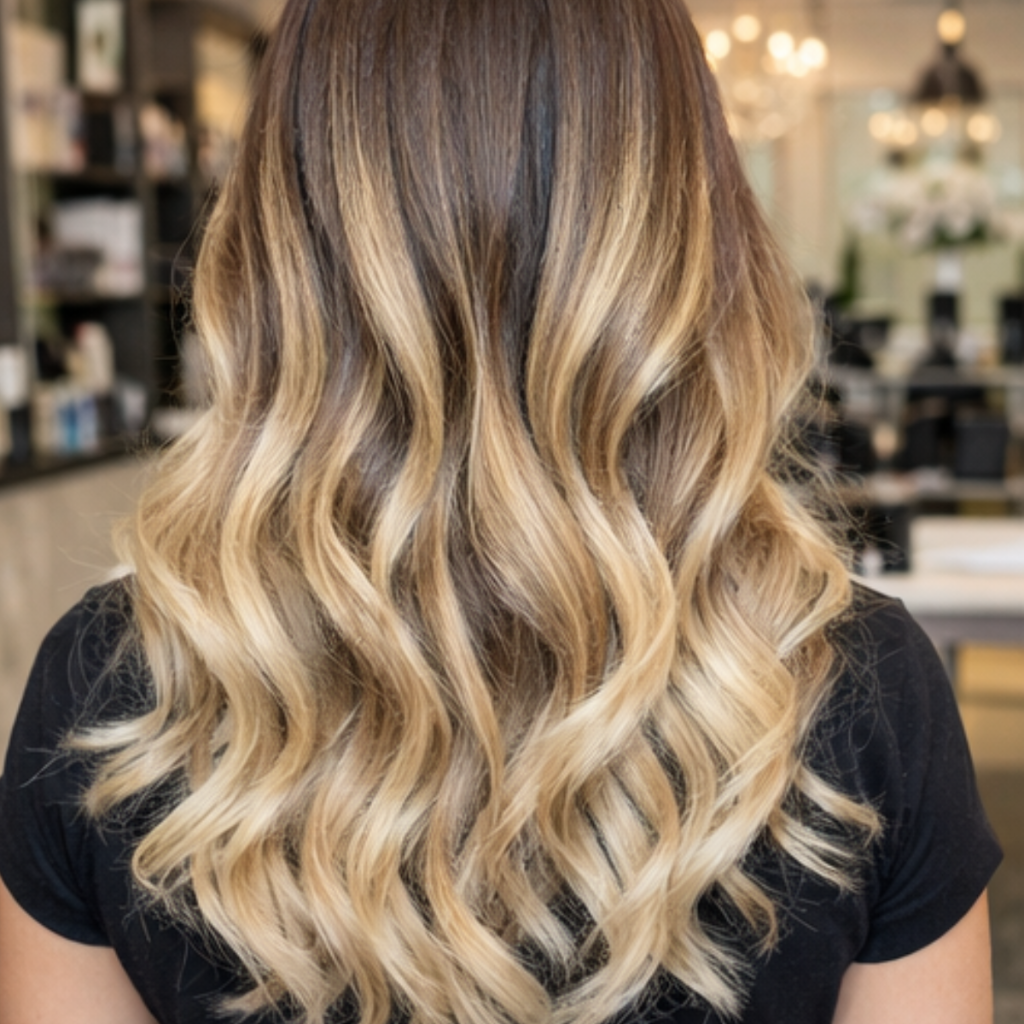 Mechas balayage rubias